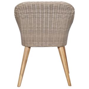 Juego de comedor para patio de 7 piezas, color marrón, para uso en jardín - Product Image 6