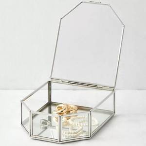 Premium Quality Metal And Glass Jewelry Box With Elegant Finish For Wholesale Export And Gift Packaging - Product Image 1