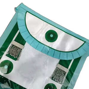 Tablier maçonnique brodé à la main en peau de mouton personnalisé pour maître maçon, vente en gros - Product Image 3