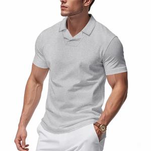 Camiseta Polo de Verano para Hombre, Diseño Informal Holgado con Textura Waffled, Tejido Sólido - Product Image 3