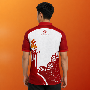 เสื้อโปโลซับลิเมชั่นสั่งทำจากโรงงานโดยตรง แห้งเร็ว เหมาะสำหรับกอล์ฟและกีฬาอื่นๆ ระบายเหงื่อได้ดี เสื้อโปโลสุดฮิต - Product Image 2