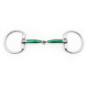 Bocado de hierro dulce profesional con anillo fijo y articulación simple para entrenamiento de caballos, equipo ecuestre, bocados de acero al por mayor - Product Image 1