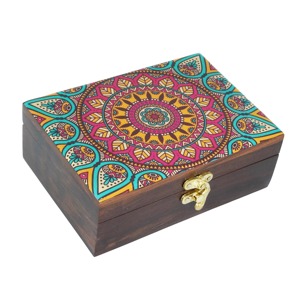 Caja de Madera Impresa para Recuerdos de Bebé, Joyero de Madera para Guardería, Caja de Almacenamiento para Recuerdos, Caja de Suministro al por Mayor - Product Image 3
