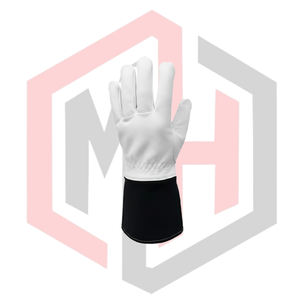 Guantes de Soldadura Negros Resistentes a Desgarros, Cortes, Fuego y Calor, Antiestáticos, de Cuero de 11 oz, Resistentes y Duraderos para Trabajo Pesado - Product Image 3
