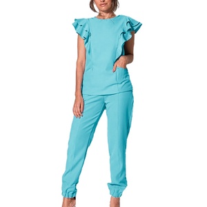 Combinaison de travail unisexe de qualité, uniforme d'hôpital en toile de rayonne pour infirmières et femmes - Product Image 5