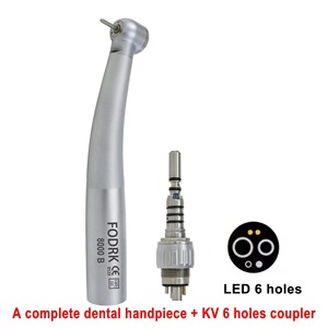 หัวกรอฟันไฟเบอร์ออปติก LED แบบ KAVO พร้อมข้อต่อเร็ว 8000B หัวกรอความเร็วสูงชนิดลม สำหรับทันตแพทย์ - Product Image 1