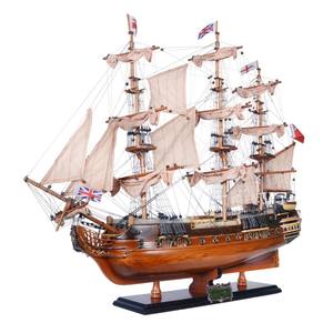 Maqueta de Madera del Fragata de la Marina Real HMS Surprise, Escala Media, Hecha a Mano, Ecológica, Pintada, 70Lx21Wx68H - Product Image 2