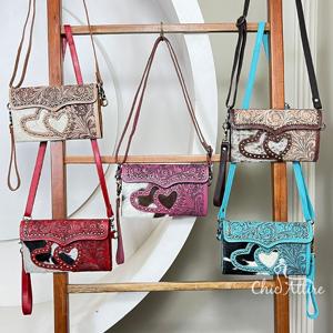 Bolso de Mano de Cuero Vacuno Hecho a Mano de Primera Calidad, Estilo Bohemio, Cierre de Broche, Mini Bolsos Modernos para Uso Diario - Product Image 1