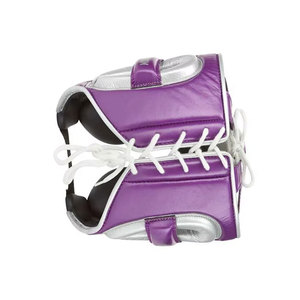Protège-tête de boxe en cuir PU violet avec fermeture à lacets pour adultes, équipement de protection unisexe - Product Image 6