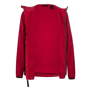 เสื้อแจ็คเก็ตกันน้ำสำหรับผู้ชายสั่งทำจากโรงงาน ผลิตจากผ้าทอ 88% โพลีเอไมด์ 12% อีลาสเทน ทรงเข้ารูป ป้องกันลม - Product Image 4