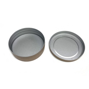 Lata Redonda de Metal Dorado con Tapa de Rosca, Acabado Mate, para Regalos, Manualidades, Envases de Velas, 109 x 34 mm - Product Image 3