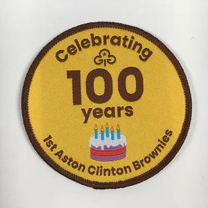Patches Iron on Embroidery Badges for Clothes Manufacturer High Quality Logo Text Woven Patches Sew Iron on Back for Clothing - Product Image 1