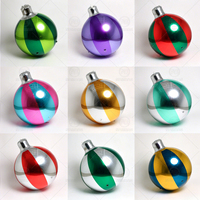 Grandes boules miroir gonflables, ampoules de Noël holographiques, ballons brillants géants en PVC, sphères gonflables miroir pour la décoration