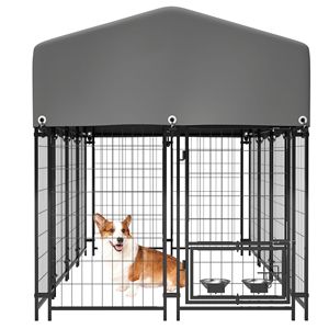 Recinto per Cani XXL Resistente 1.29m x 2.38m x 1.47m, Resistente ai Raggi UV, Impermeabile, per Esterni, per Razze Grandi - Product Image 2