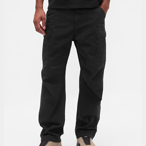 Pantalon cargo pour homme Solid Fighter de haute qualité, multi-poches, long, pour l'entraînement en plein air, fitness, taille élastique, extensible - Product Image 4