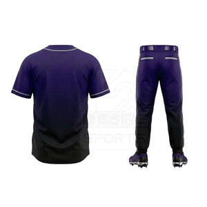 Uniforme de baseball léger de haute qualité 100 % polyester, séchage rapide, respirant, confortable, vêtements de sport, options personnalisables pour - Product Image 2