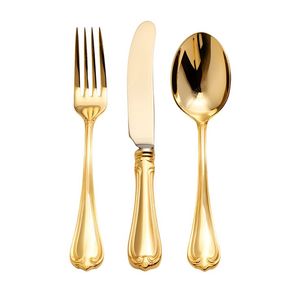 Meilleures ventes - Ensemble de couverts en acier inoxydable doré - Cuillère, fourchette, couteau - Vaisselle élégante pour la table - Product Image 1