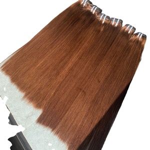 Cabello Humano Vietnamita de la Mejor Calidad, Liso Sedoso con Ondas, Remy Virgen, Doble Trama, Trama Única con Cierre para Tejido de Cabello - Product Image 4
