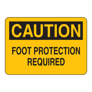 Panneau de signalisation de sécurité pour la protection des pieds, panneau d'avertissement industriel en ABS pour lieu de travail - Product Image 2