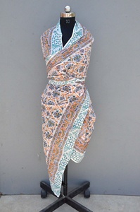 New Arrival Hand Block Print Cotton Bikini Cover Up Sarong For Women Gift For Her - Product Image 3