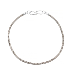 Silver Plated <b>S</b> <b>Hook</b> Clasp End Caps Metal With Silver Thread Bracelet Unisex Trendy Durable Fashion Jewelry - Product Image 1