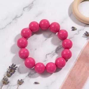 Handmade Resin Beaded <b>Bracelet</b> Round Pastel Resin Beaded <b>Stretch</b> <b>Bracelet</b> Handmade Colorful Fashion Jewelry - Product Image 5
