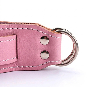 Sangles de cheville en cuir personnalisables avec logo, rembourrées pour machines à câbles, réglables, pour exercices de kickback, accessoires de gym et de musculation pour jambes et fessiers - Product Image 4