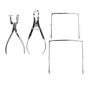 Dental Endodontic Rubber Dam Instrument Kit Stainless Steel with <b>Frame</b> Punch and <b>Clamps</b> for Clinical Orthodontic Use - Product Image 6