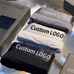 OEM logotipo personalizado cintura ancha alta calidad suave sólido transpirable hombres ropa interior algodón hombres calzoncillos con bolsa en U para hombre - Product Image 4