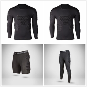 Ensemble de protection rembourré pour gardien de but Pro Com Bat : T-shirt et leggings compressifs en EVA pour le sport - Product Image 4