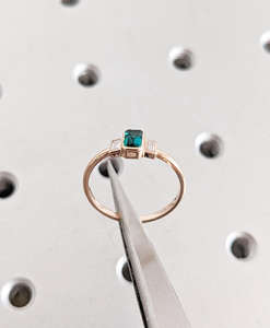 Gold Diamond Emerald Cut Engagement <b>Ring</b> IGI Certified Luxury Design for Women Wedding Jewelry Gift Classic Stylish Look - Product Image 3