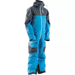 Mono de esquí unisex con calefacción, estampado, impermeable, con capucha, cremallera, bloques de color, sintético, aislado, para nieve, ropa deportiva para adultos al aire libre - Product Image 5