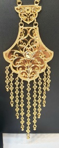 Nuevo Conjunto de Collar con Colgante Chapado en Oro de 24K para Mujer, Estilo Árabe, Joyería Fina para Bodas y Fiestas - Product Image 4