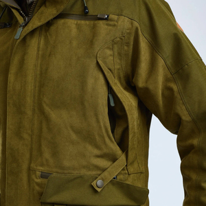 Chaqueta de Caza Transpirable con Capucha y Cremallera Completa para Hombre, Color Sólido, Cortavientos para Exteriores - Product Image 3