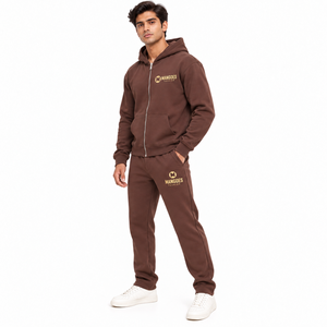 Conjunto Deportivo de Dos Piezas para Hombre al por Mayor, Personalizado con Impresión y Bordado, Antibacterial, Transpirable, 100% Algodón - Product Image 5