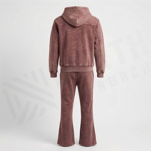 Chándal Deportivo Personalizado con Logotipo, Lavado al Ácido, para Hombre, Pantalones Deportivos de Invierno, Impresión Serigrafiada, Ropa Deportiva para Gimnasio, Fitness, Streetwear - Product Image 2