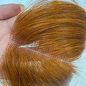 Precio al por mayor 100% Raw Virgin Peluca de encaje humano vietnamita Trama Bonestraight Burn Orange Color Super Double Drawn Extensiones de cabello - Product Image 3