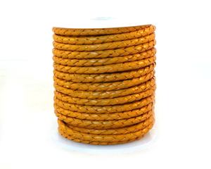 Cordones de cuero trenzado redondo genuino de 4mm para joyería para hacer pulseras colgantes otros accesorios - Product Image 2