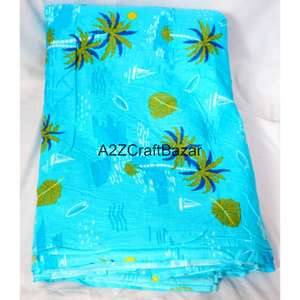 Tela de Algodón 100% Suave, Ecológica, Transpirable y de Secado Rápido con Diseño Floral Estampado a Mano en India para Mujeres y Niñas, Ideal para el Verano - Product Image 4