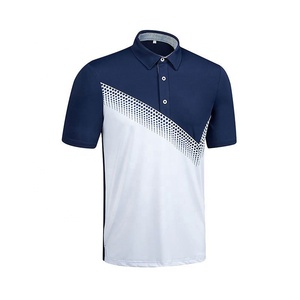 Golf de hombre de rendimiento personalizado para camisetas de polo Casual 100% algodón microfibra secado rápido manga corta patrón impreso para Polo - Product Image 5