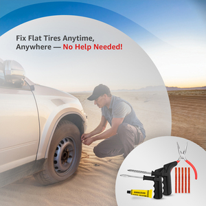 Kit de réparation de pneus Roadpower (RP-TRK-716), ensemble de bouchons pour pneus crevés pour tous les véhicules, solution en caoutchouc améliorant l'adhérence et la longévité - Product Image 5