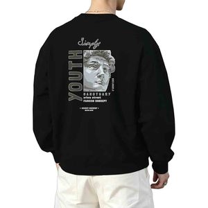 Sudadera con Estampado Vintage para Hombre, Estilo Urbano, Informal, Holgada - Product Image 1