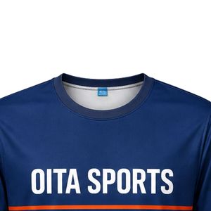 Men Blue Hockey Activewear Tee <b>Polyester</b> Sports <b>Shirt</b> Athletic Training Wear Team Uniform Outdoor Match Apparel Performance - Product Image 6