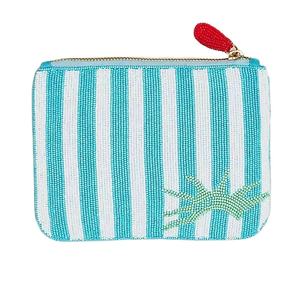 Latest Model Embroidery <b>Seed</b> Bead Coin Pouch Options Available <b>Seed</b> Beads Embroidery Coin Pouch Made In India - Product Image 1