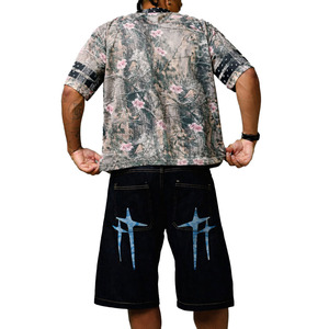 Maillot de football américain en maille respirante, coupe oversize, style streetwear, imprimé camouflage floral, en polyester, personnalisable pour équipes - Product Image 2