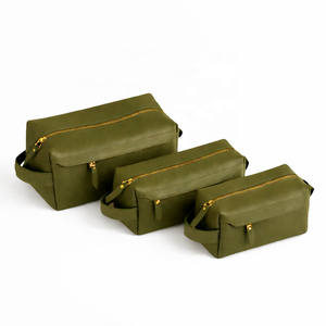 Sacs à cosmétiques en cuir de qualité supérieure, design élégant, fermeture éclair, pour fards à paupières, rouges à lèvres, sacs à cosmétiques en cuir. - Product Image 3