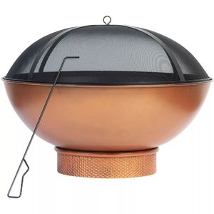 Handmade Copper <b>Fire</b> <b>Pit</b> Outdoor Bowl Durable Metal Heating Centerpiece Stylish Garden Patio Decor For Evening Family Gatherings - Product Image 3