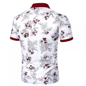 Camisa de Manga Corta para Hombre, de Alta Calidad, 100% Poliéster, Estilo Casual, Jersey Sólido, Impresión por Transferencia de Calor, 200g, Tejido de Punto, Secado Rápido, con Botones - Product Image 2