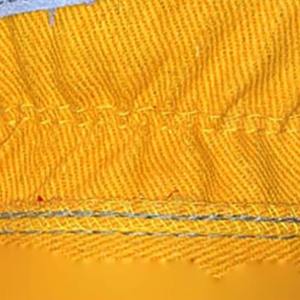 High Quality Canadian Rigger Cow Leather <b>Gloves</b> with Rubberized Cuff en420 Cotton Liner Anti Impact <b>work</b> <b>Gloves</b> - Product Image 3