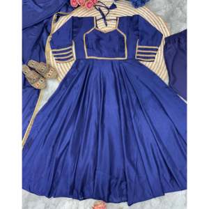 Robes de soirée de créateur Robe et pantalon Anarkali élégants avec Dupatta pour la fête - Product Image 2